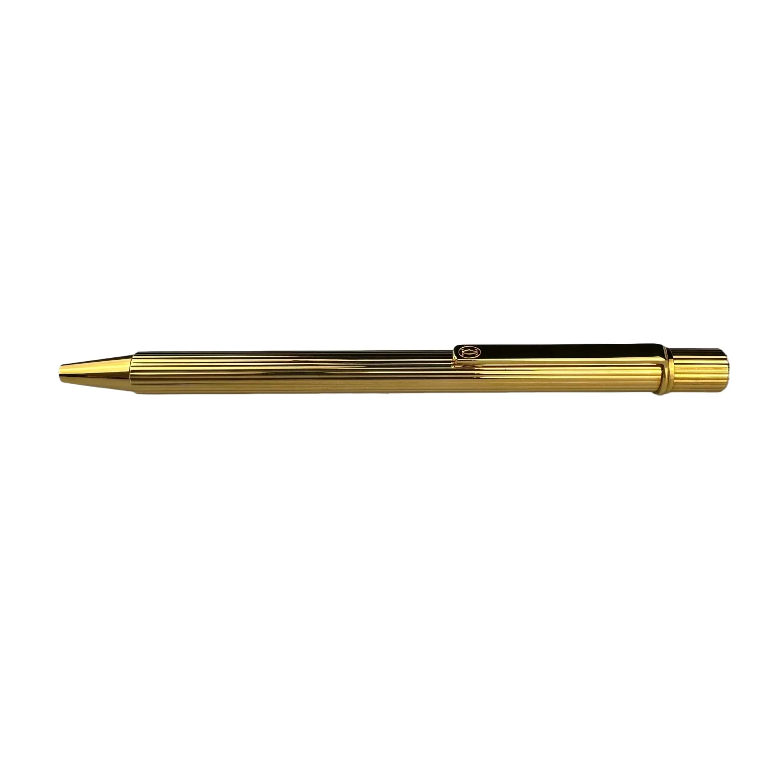 Cartier Stylo Bille Must II Attributs Plaqué-or Ballpoint Pen ST150180 - Image 3