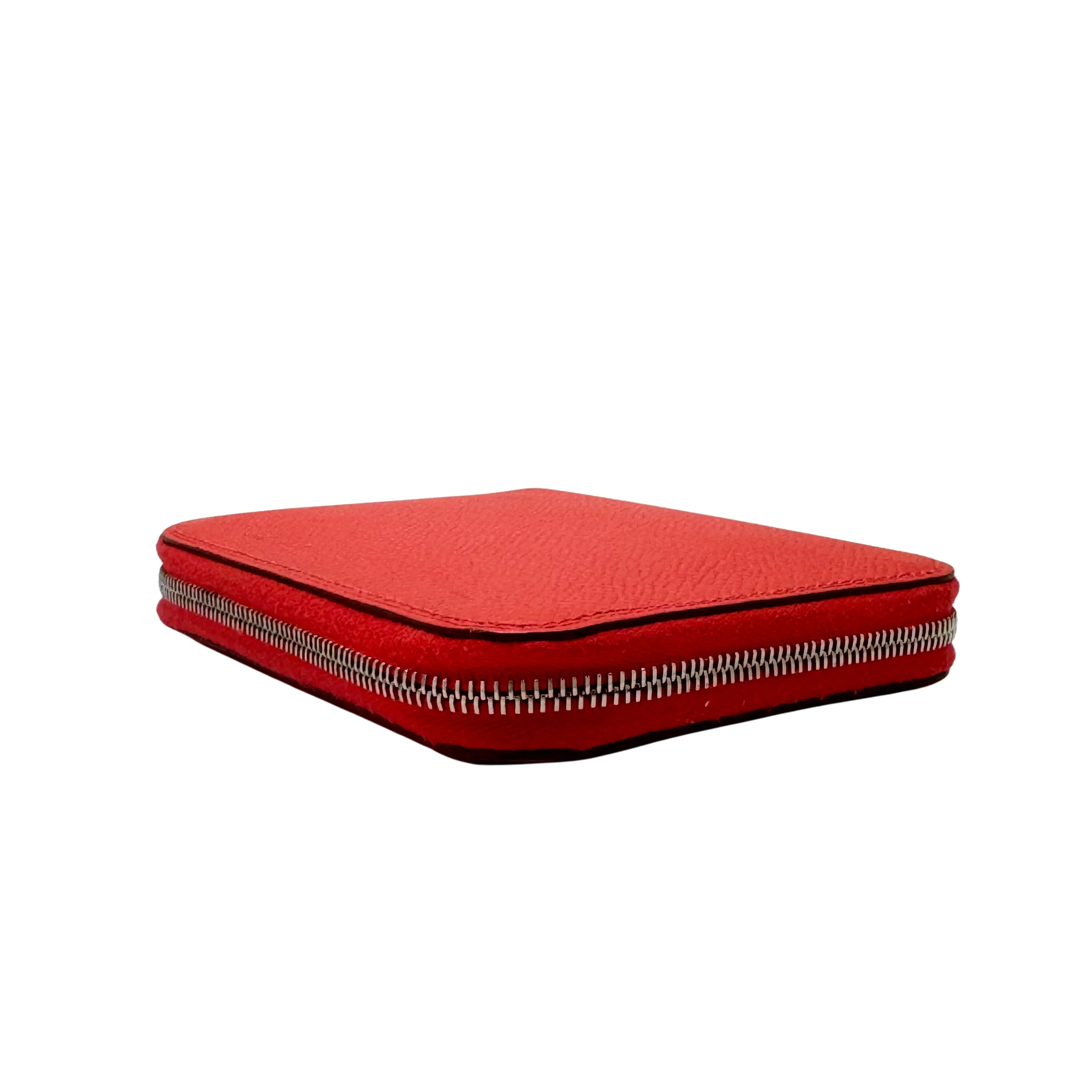 Hermés Epsom Silk'in Wallet Leather Red - Image 7