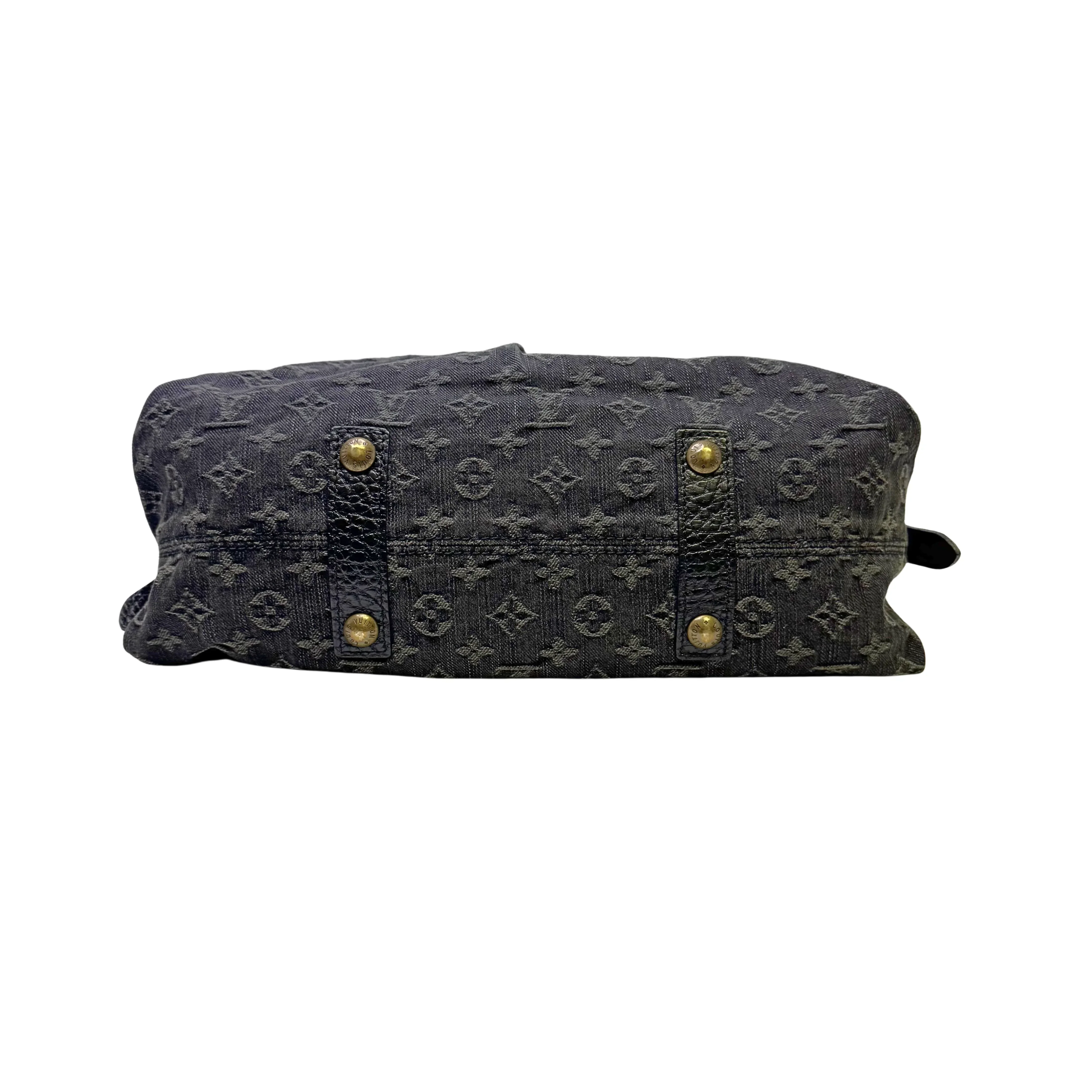 Louis Vuitton Neo Cabby MM Handbag Denim Black - Image 5