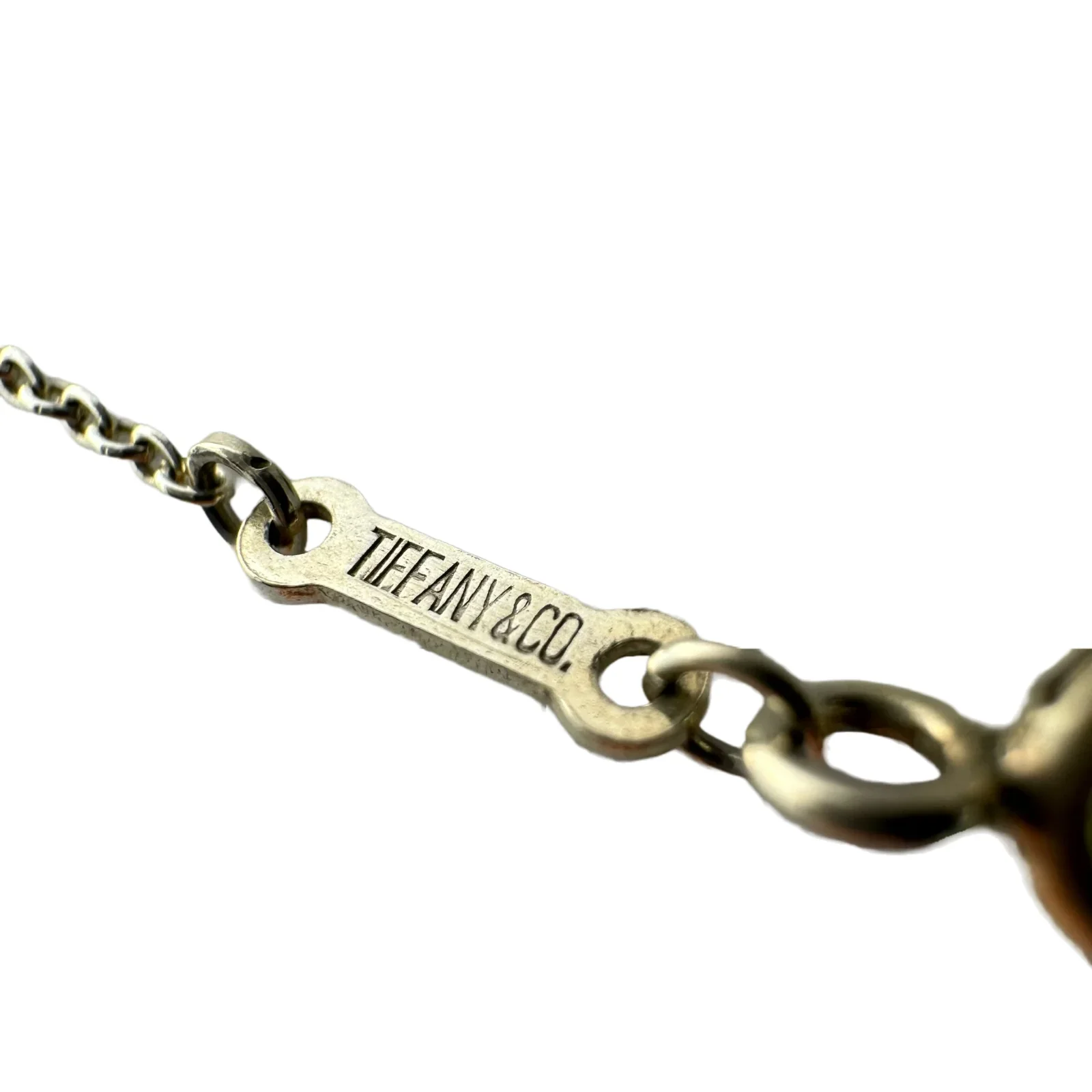 Tiffany & Co Open Teardrop Pendant Necklace Sterling Silver - Image 3